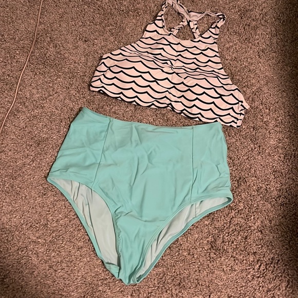 High Waisted, Halter Top Bikini - Picture 1 of 4